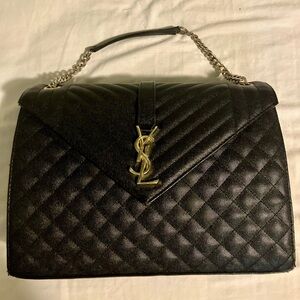YSL Saint Laurent Envelope Large Bag in MATELASSÉ Leather